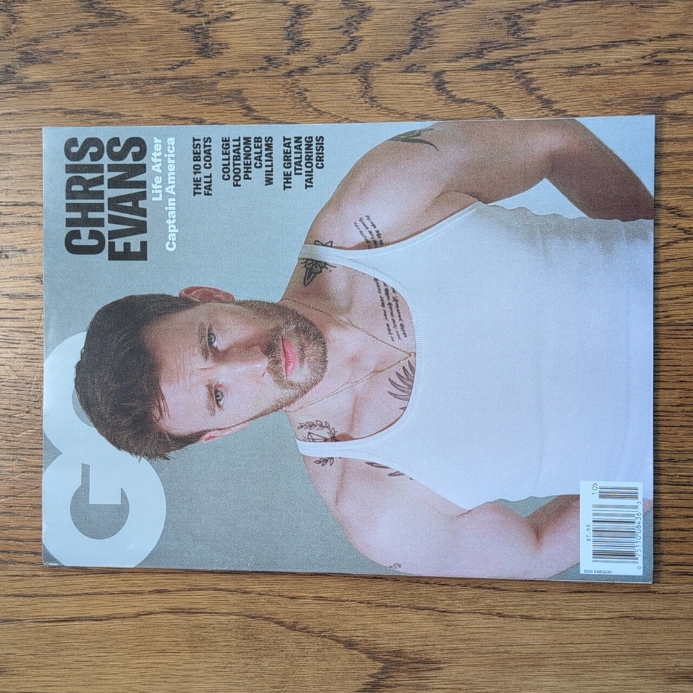 GQ Magazine Chris Evans Life After Captain America October 2023 US Edition